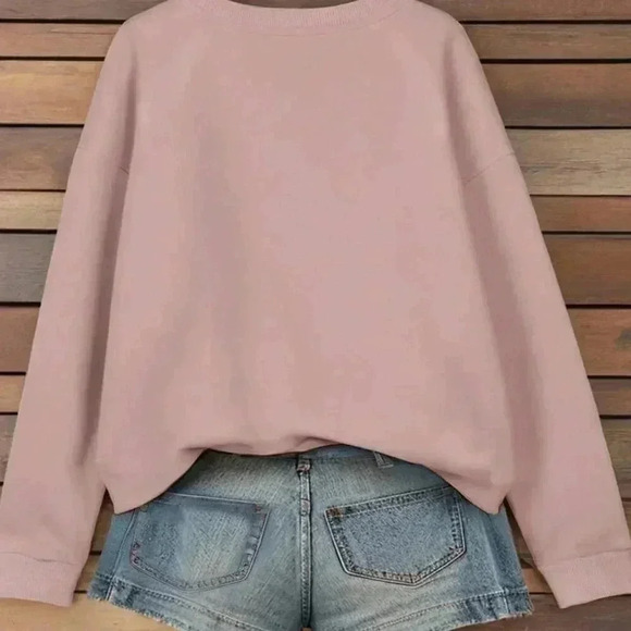 Casual Graohic Round Neck Hoodie - Picture 2 of 5